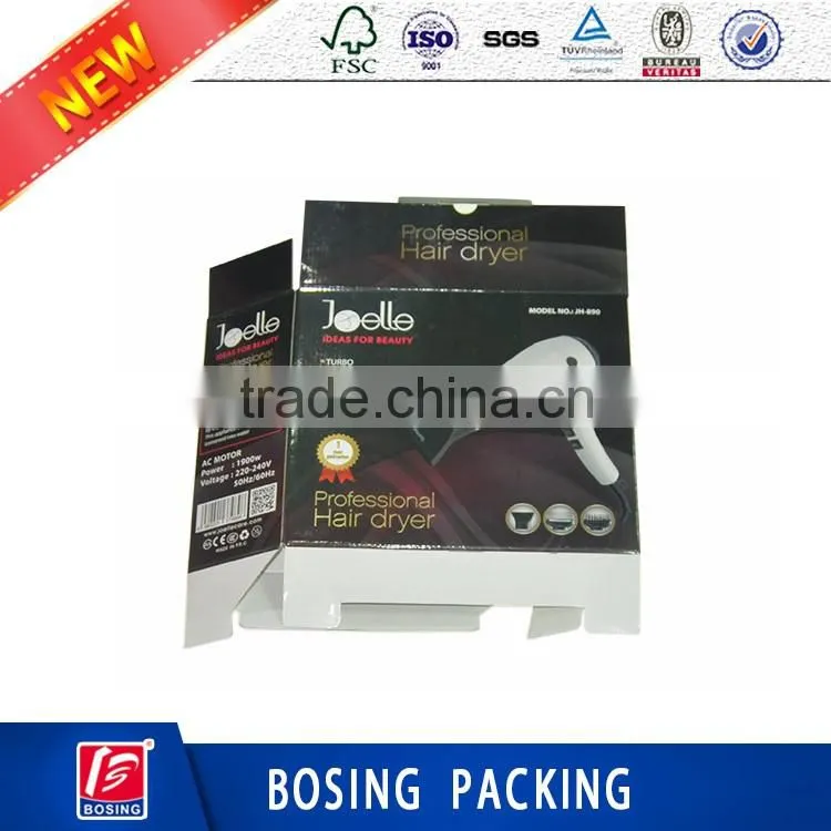 New Style Hair Dryer Packgaing Box For 2016 Wholesale