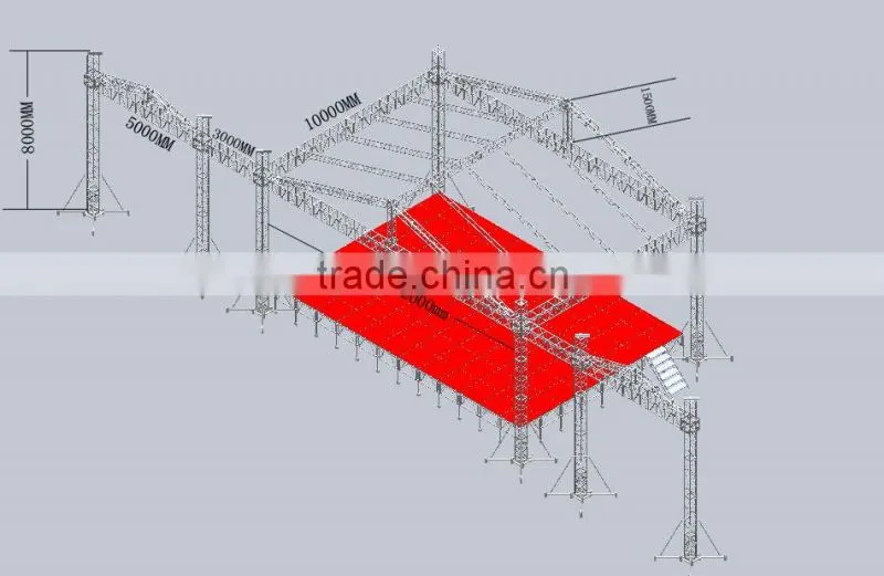 wedding stage lighting small truss system design for sale