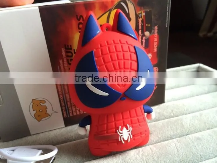 Cartoon 8800mah Power Bank Battery Pack Batman Darth Vader Spider Man Marvel's The Avengers Portable Battery Charge