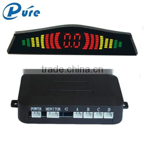 Car LED Parking Sensor Car Reverse Backup Radar LED Display Rainbow Color LED Display Parking Sensor