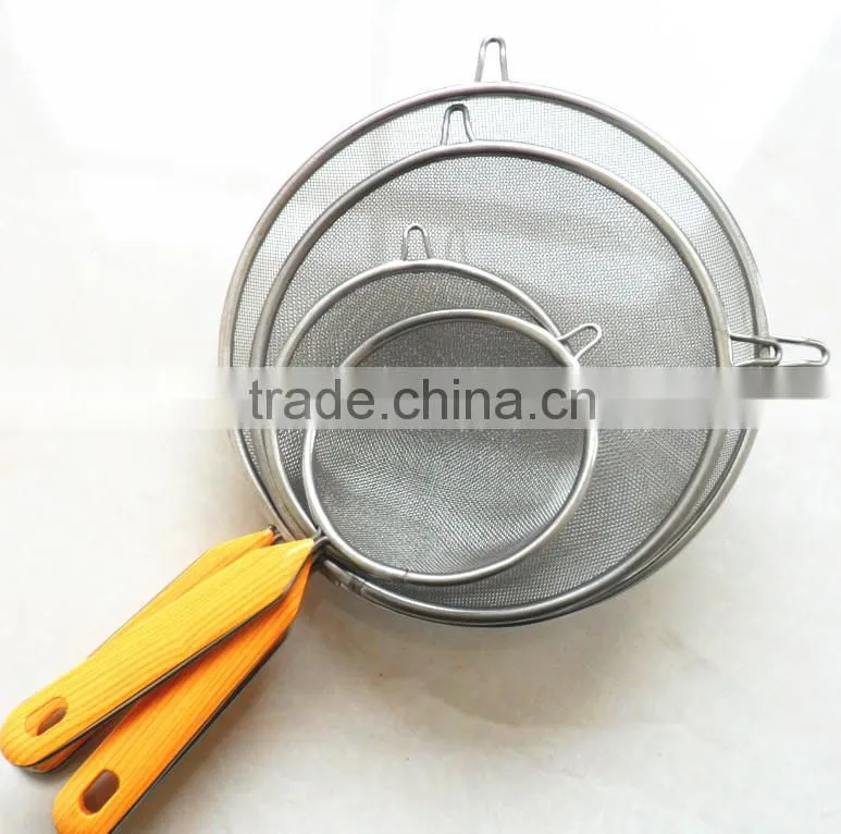 Hot pot line stainless steel large colander kitchen powder tools Strainers C60