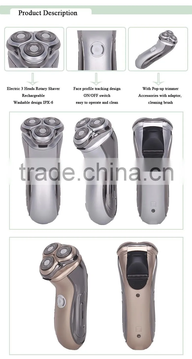 Professional Men shaver rotatory shaver3 blades