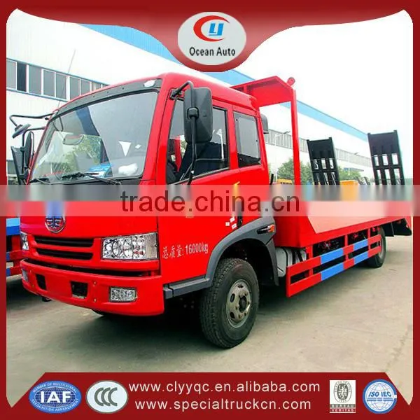 Famous FAW 4x2 low bed tow truck with factory directly sale