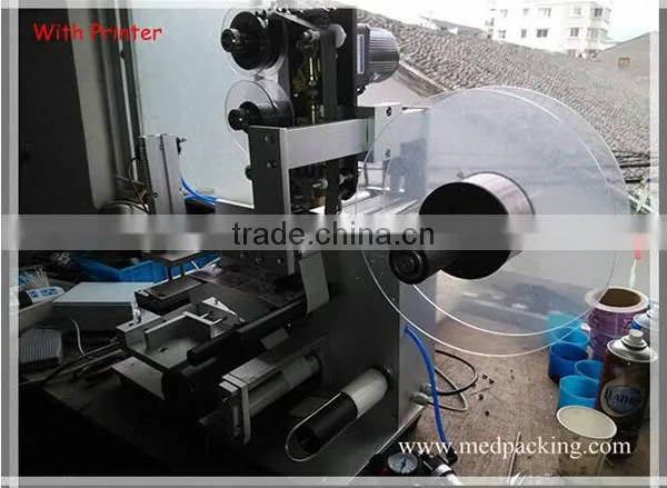 Manual flat bottle labeling machine/sticker labeling machine