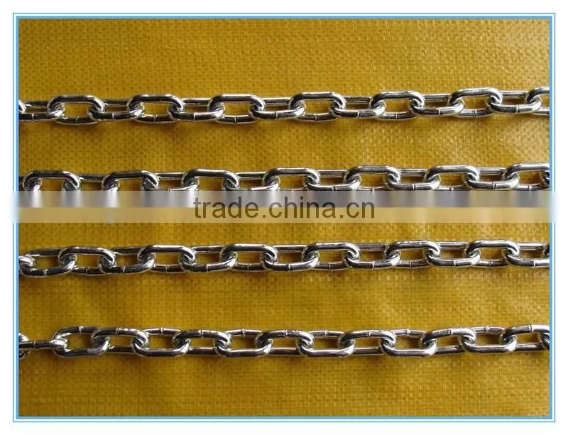 linyi factory Ordinary mild steel link chain short link chain