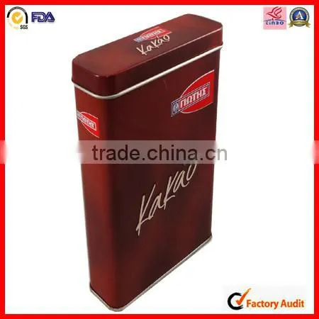 China factory custom coffee with hinge tin can