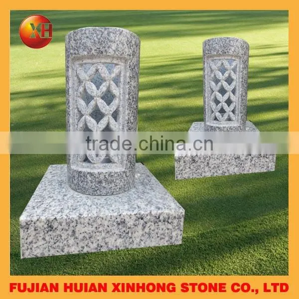 Irregular cheap moroccan shape handcarved nature stone fence lantern