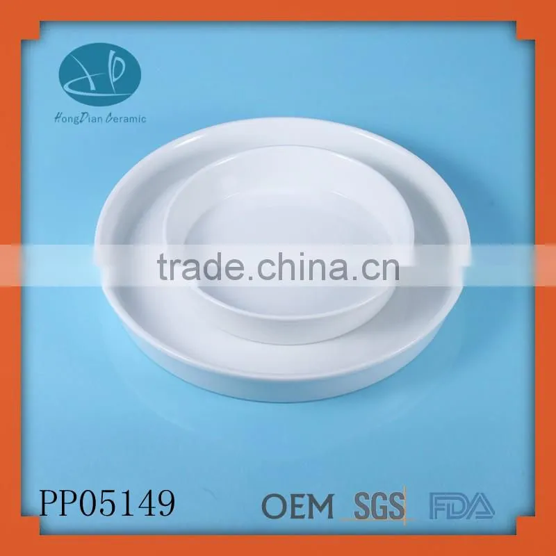 Chaozhou factory porcelain raw material decorative plate china plate