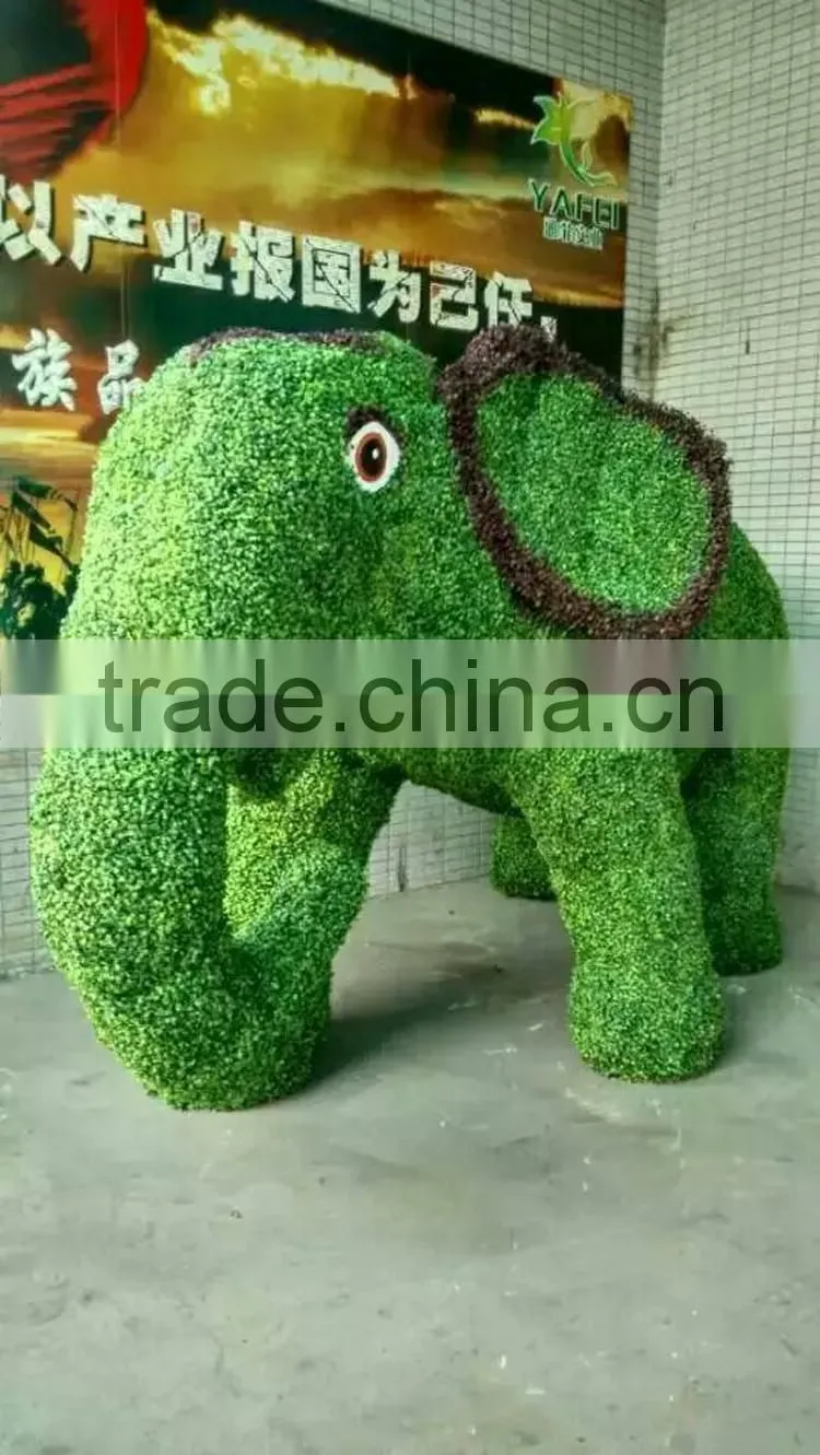 factory price high quality artificial green sculpture for decoration