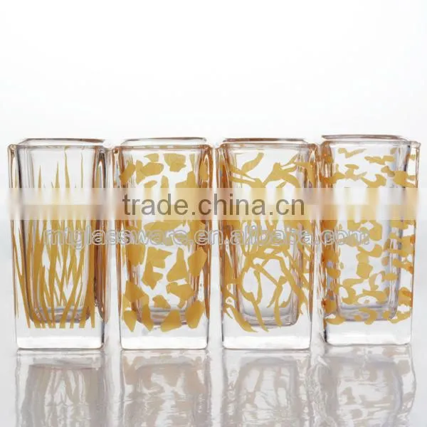 newest houshold type machine made the double groove square vase