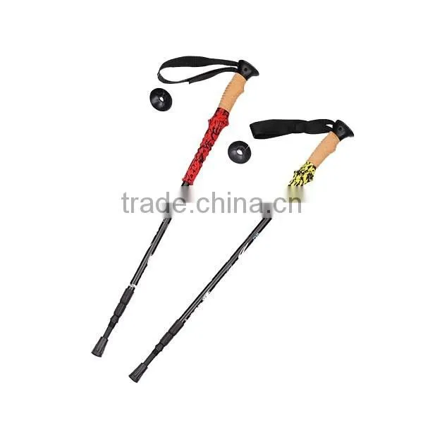 Light weight Trekking pole, Cork grip, antislip EVA, internal lock, SZ15525