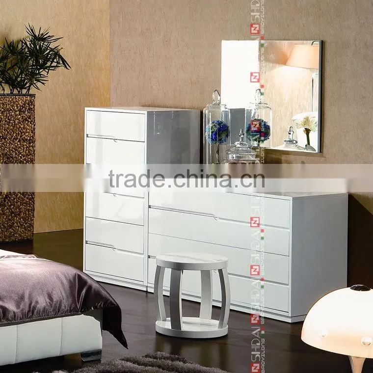 Affordable Best price modern bedroom furniture, king size leather bed