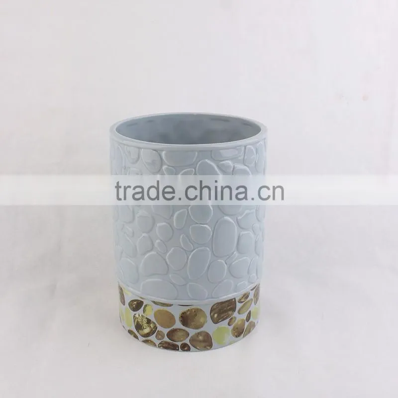 Unique design 6ps ceramic bathroom accessories set