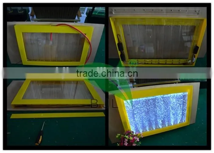 colourful led bubble wall mounted with frame
