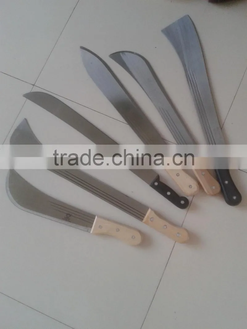 matchet with wood handle
