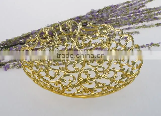 plastic basket with chrome