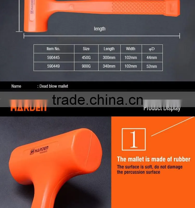 Professional Dead Blow Rubber Mallet Hammer