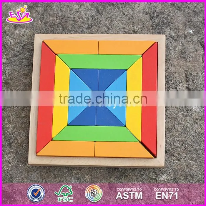 2017 new design 100 pieces kids preschool building toy wood blocks for sale W13A130