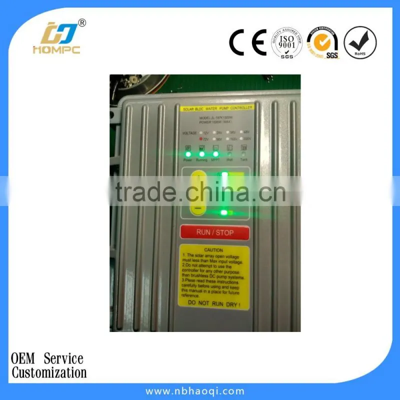 300W-1500W Solar Powered Brushless DC Pump, Stainless Steel Deep Well Submersible water Pump
