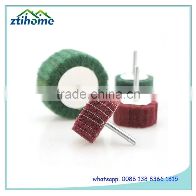 High Quality Calcined Aluminum Oxide Abrasive Flap Wheel With Shaft