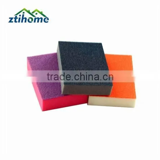 single side abrasive colorful sponge for washing dishes