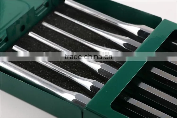 6 Pcs Golded Punch & Chisel Sets