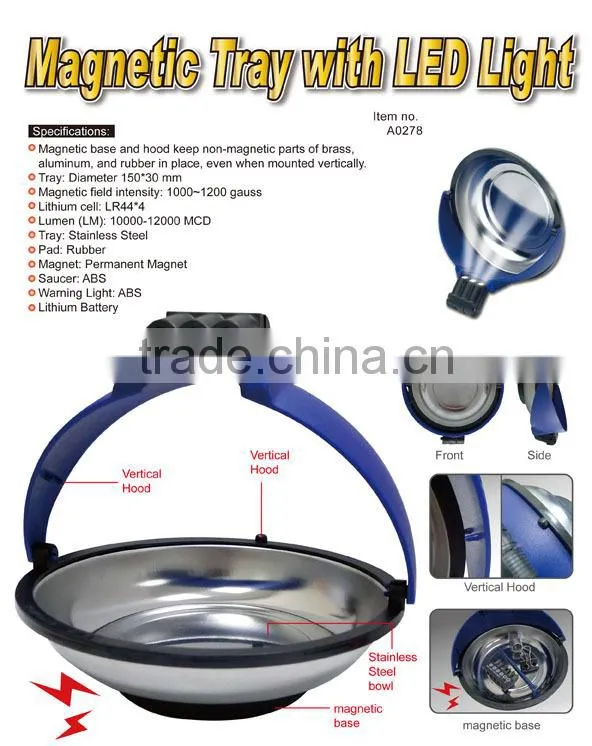 Magnetic Tray with LED Light