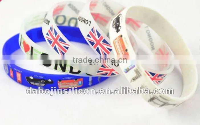 Ecuador country flag silicone fashion wristbands