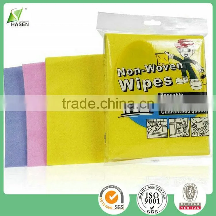 Hot selling rayon cleaning wipes household wiping nonwoven wipers