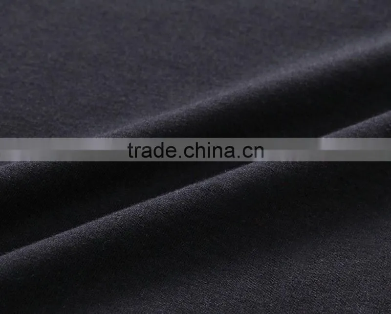 custom factory black printing plain men cotton t shirt