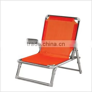 Red back support beach seat