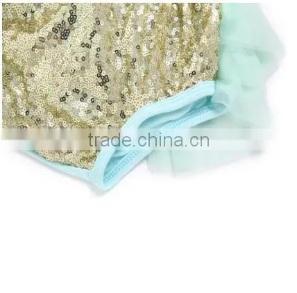 2017 Wholesale Children Boutique Clothing Baby Clothes Wear In Fall , High Quality Sequin Baby Shiny Outfits