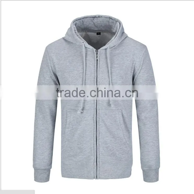2017 wholesale promotion fashion design cheap zipper hoodies for sports