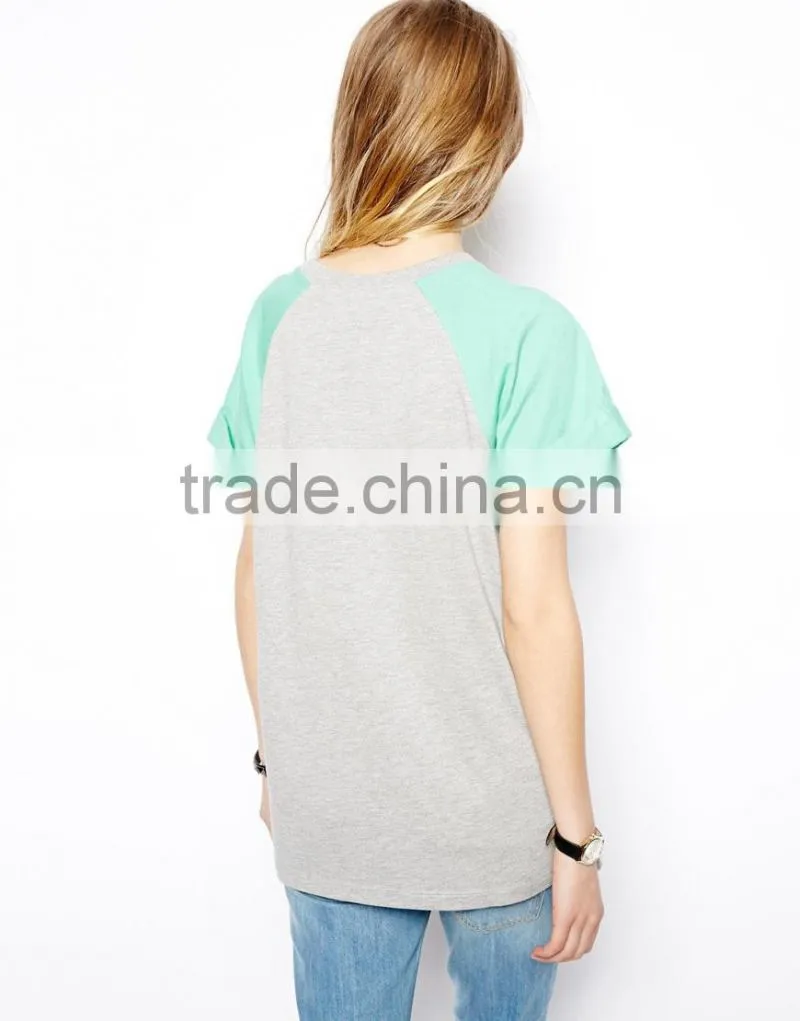 women raglan tshirts printed to your design