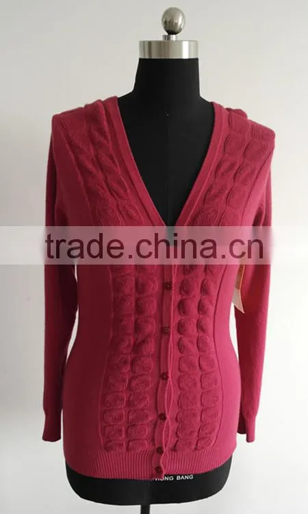Fashion ladies formal knitted cardigan sweater