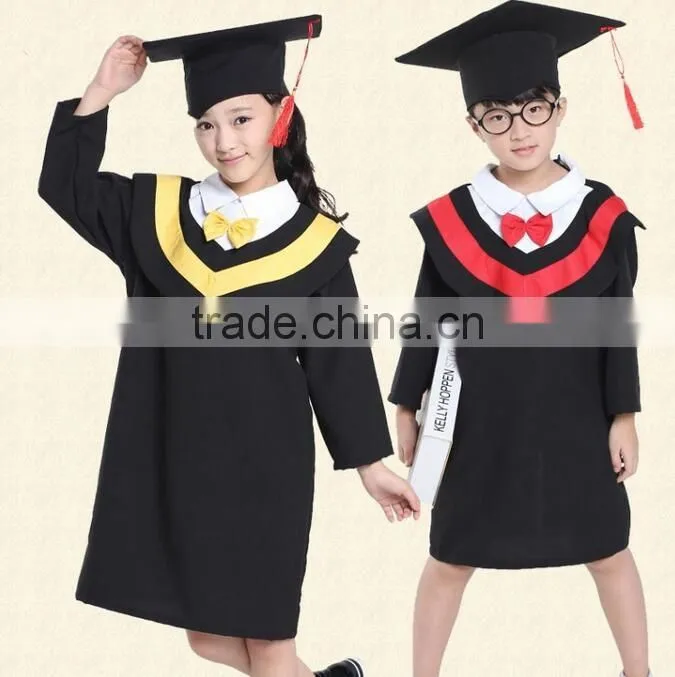 custom kids preschool graduation gowns / nice boys wearing girls school uniform for kindergarten
