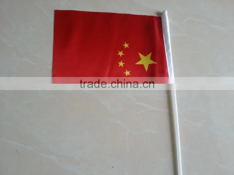 hand satin flag