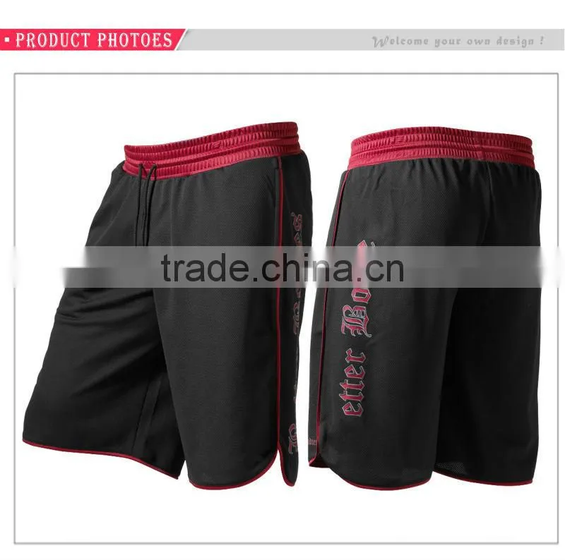 Custom 100% Polyester High Elastic Mens Athletic Shorts