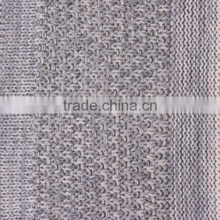 100% acrylic very warm super soft low price knitted blanket