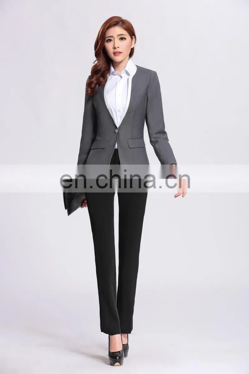 Jiangxi supplier fashion office lady uniform, business lady suit