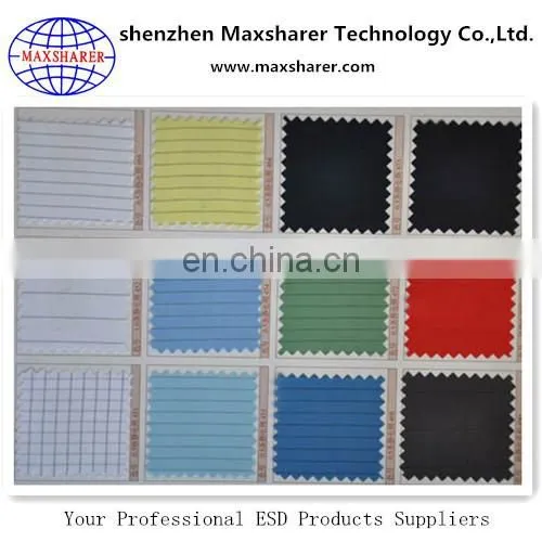 Maxsharer brand name factory conductive /ESD cloth fabric antistatic cloth