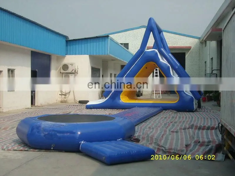 water park equipment adult sliding toy, inflatable floating climbing
