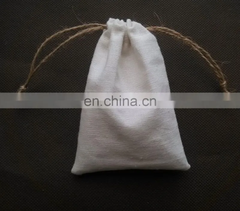 custom jewelry pouch linen drawstring pouch wholesale linen pouch printed logo with jute strings