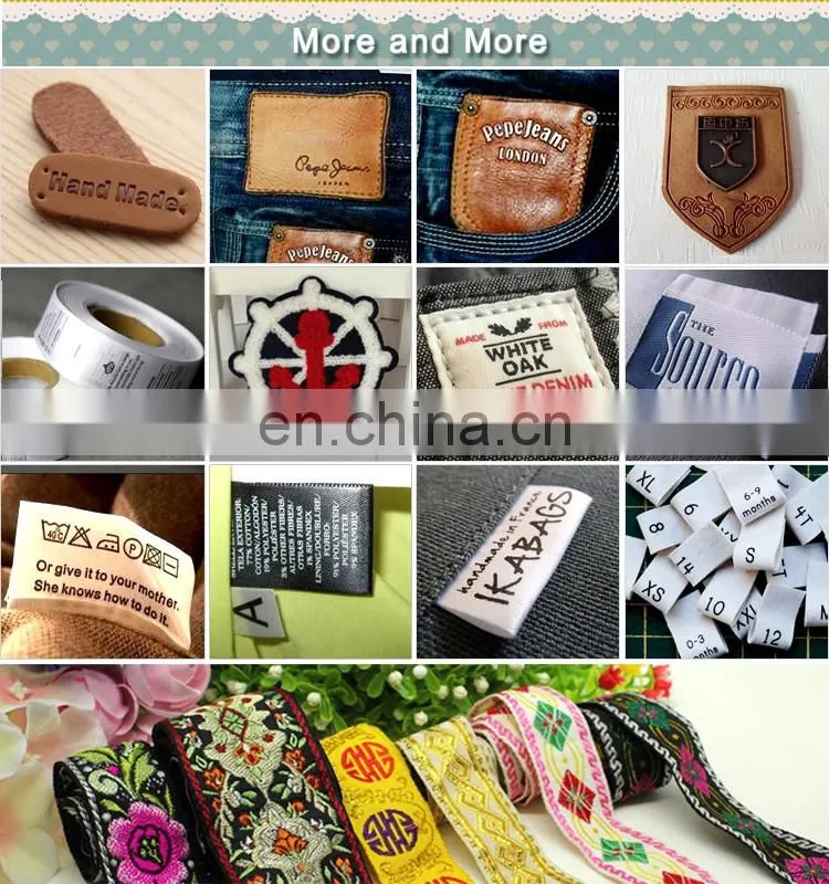 embossed leather patch custom hat label jeans leather label