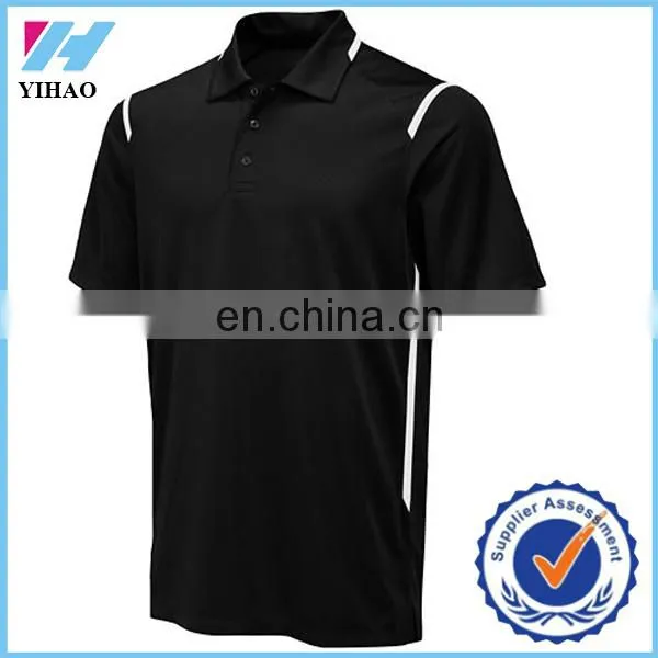 Dongguan Yihao Wholesale Short Sleeve 100% Polyester Polo Shirts Plain Polo Golf Shirts For Men China Clothing Supplier