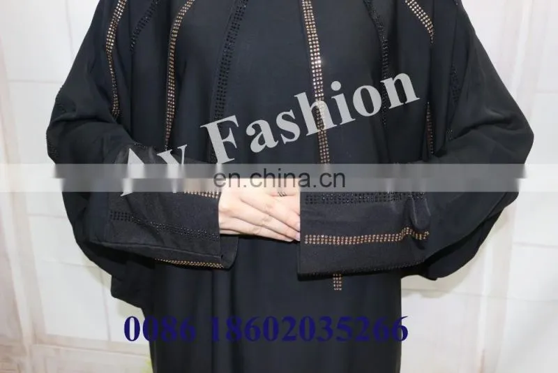 New Beautiful Muslim Wear Ladies Balck Abaya Maxi Dress Kaftan And Beaded Long Dress African