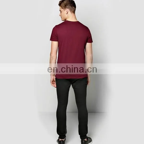 Buy Simple plain short sleeve mens clothing 100% strecth cotton t shirts from china