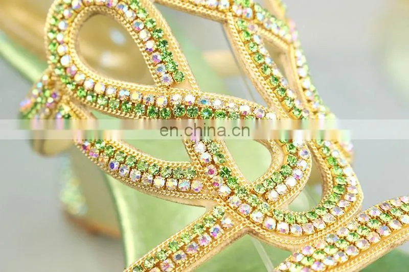 2014 latest desgn matching green shoes and bags