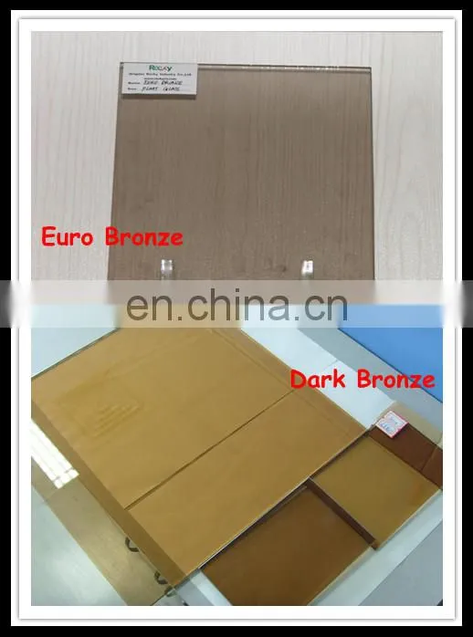 4mm 5mm 6mm Clear Dark Green Blue Bronze Grey Pink Black tinted colored Float Glass