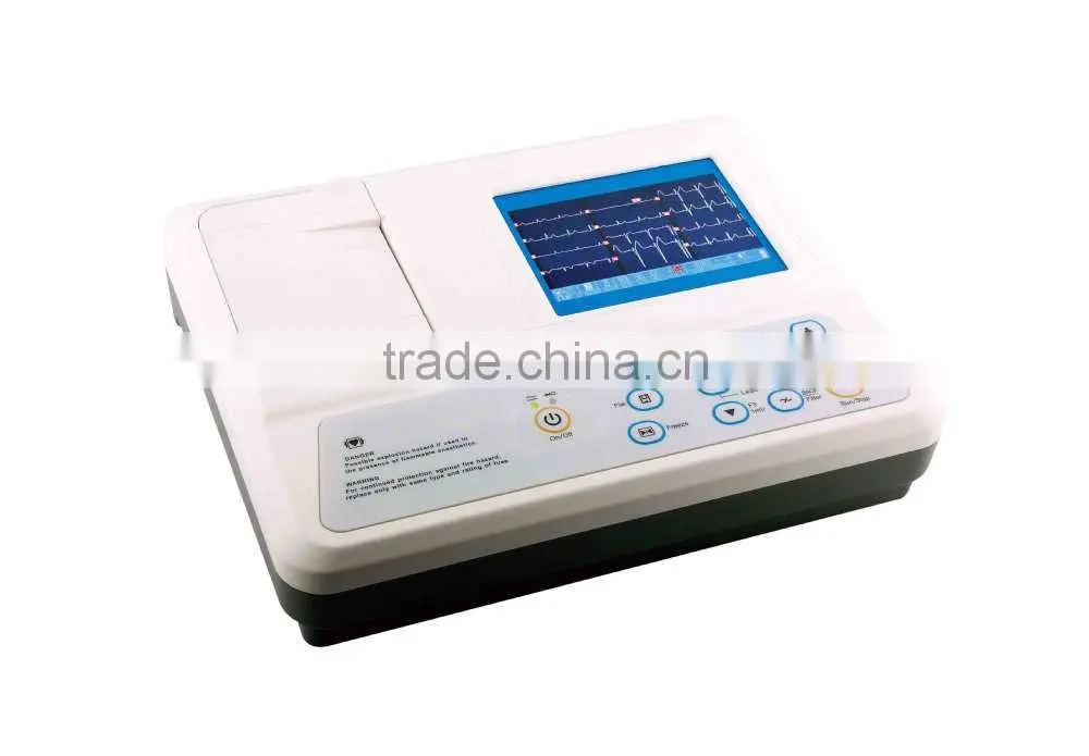 Model:3306G 6ch color touch display veterinary ecg